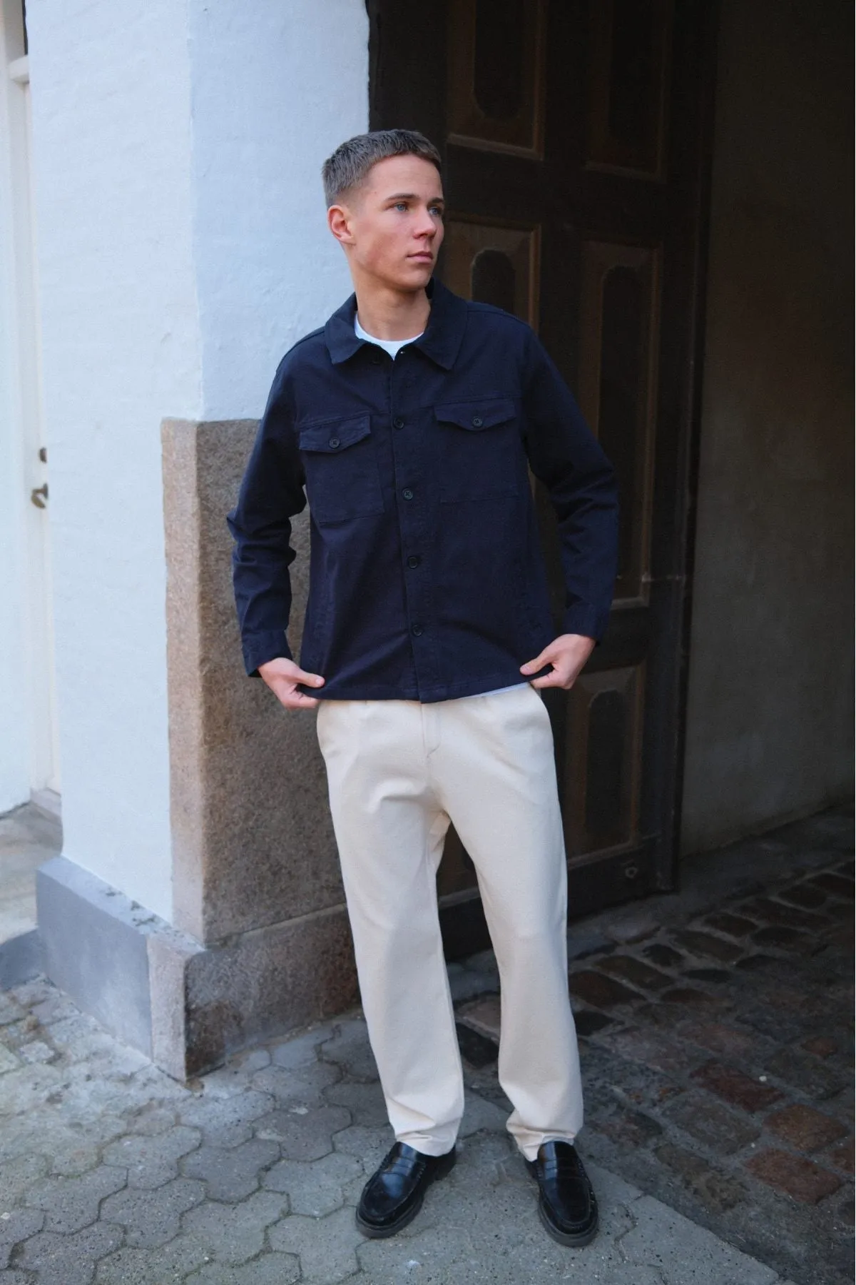 Performance Trousers Wide - Beige
