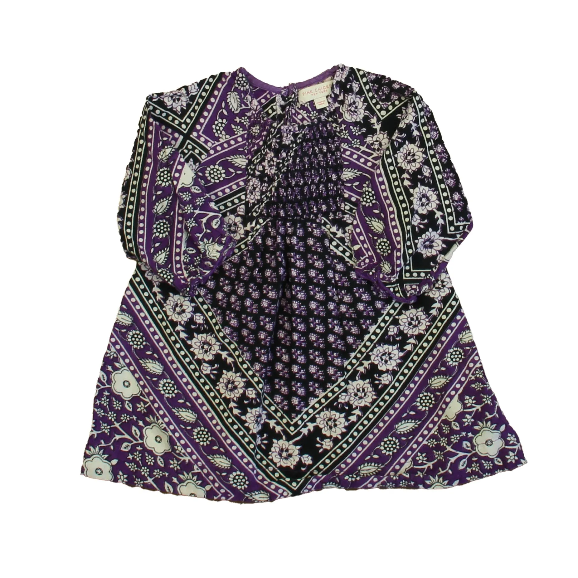 Pink Chicken Girls Purple | Navy Dress