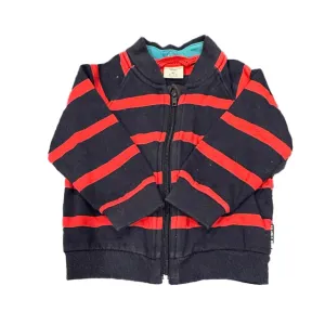 Polarn O. Pyret Boys Red | Navy Stripe Sweatshirt