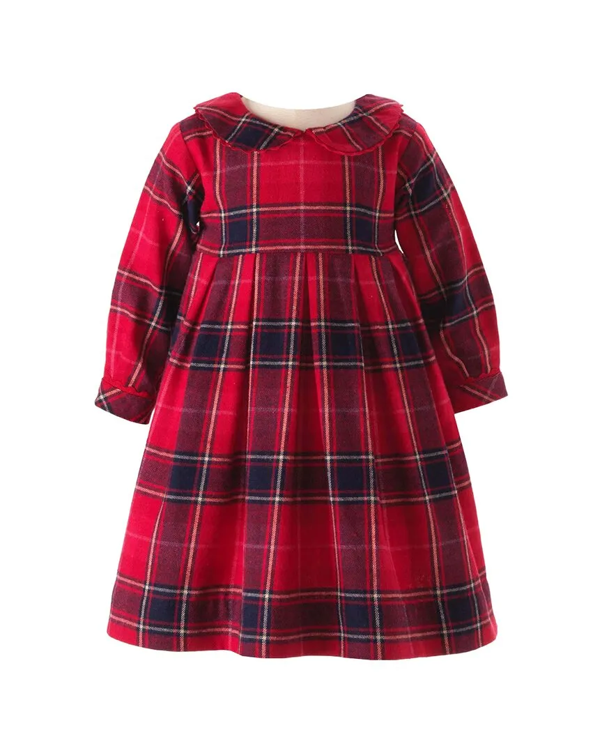 Rachel Riley Tartan Flannel Pleated Dress