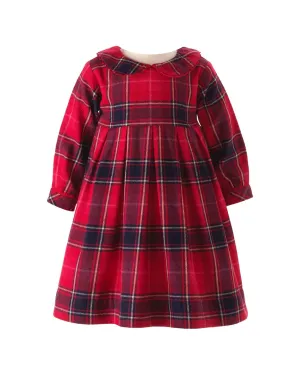 Rachel Riley Tartan Flannel Pleated Dress