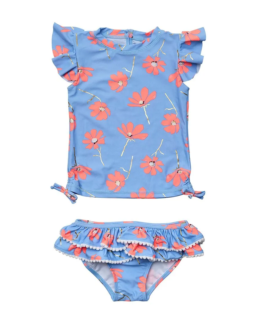 Snapper Rock Beach Bloom Ruffle Swim Set
