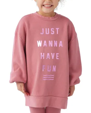 Sol Angeles Have Fun Oversized Pullover