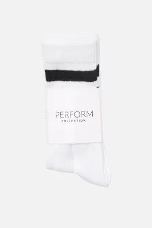 Sports Socks 5 pcs - White/Black
