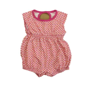 Tea Girls PInk | White Romper