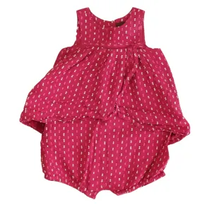 Tea Girls Pink | White Specks Romper
