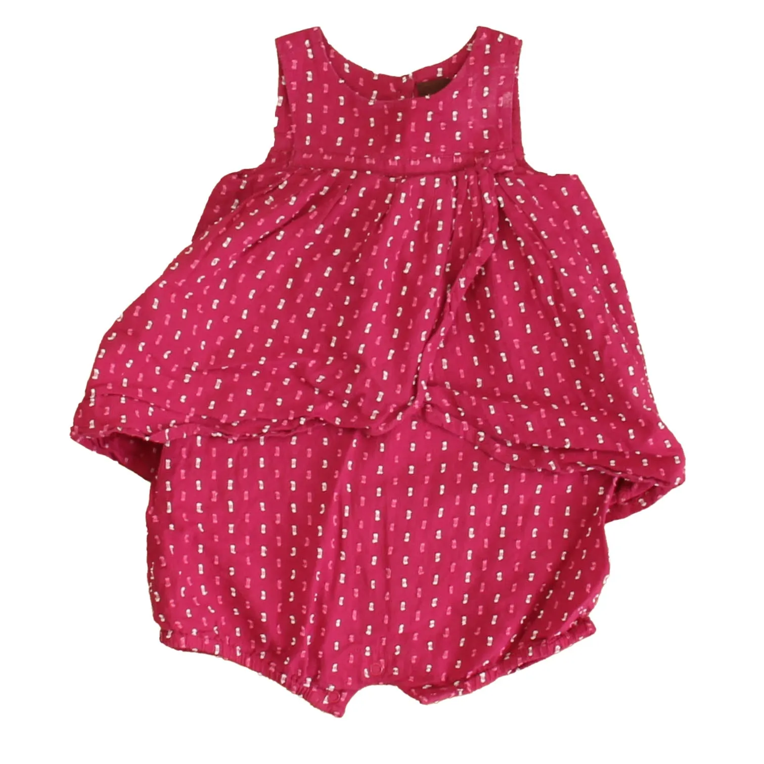 Tea Girls Pink | White Specks Romper