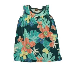 Tea Girls Teal Floral Dress