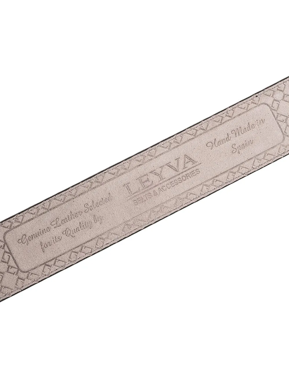 Textured Leather Belt Brown