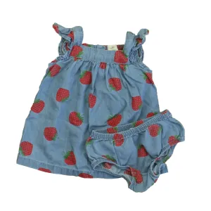 Tucker   Tate Girls Blue Strawberries Dress