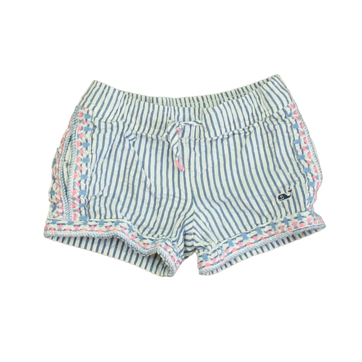 Vineyard Vines Girls Blue | White Shorts