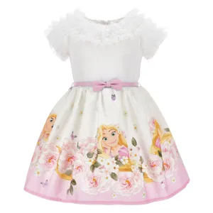 White Floral Repunzel Dress