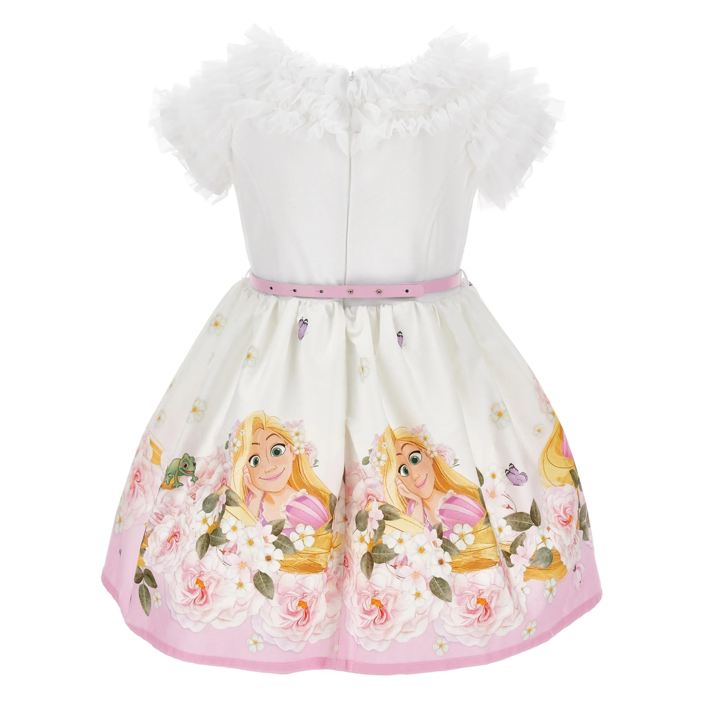 White Floral Repunzel Dress